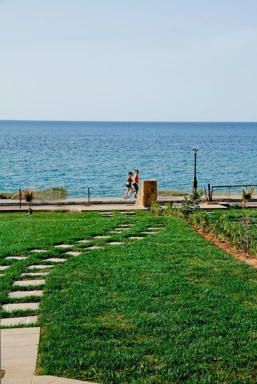 Sea View Beachfront Villa Maria Gouves Eksteriør billede