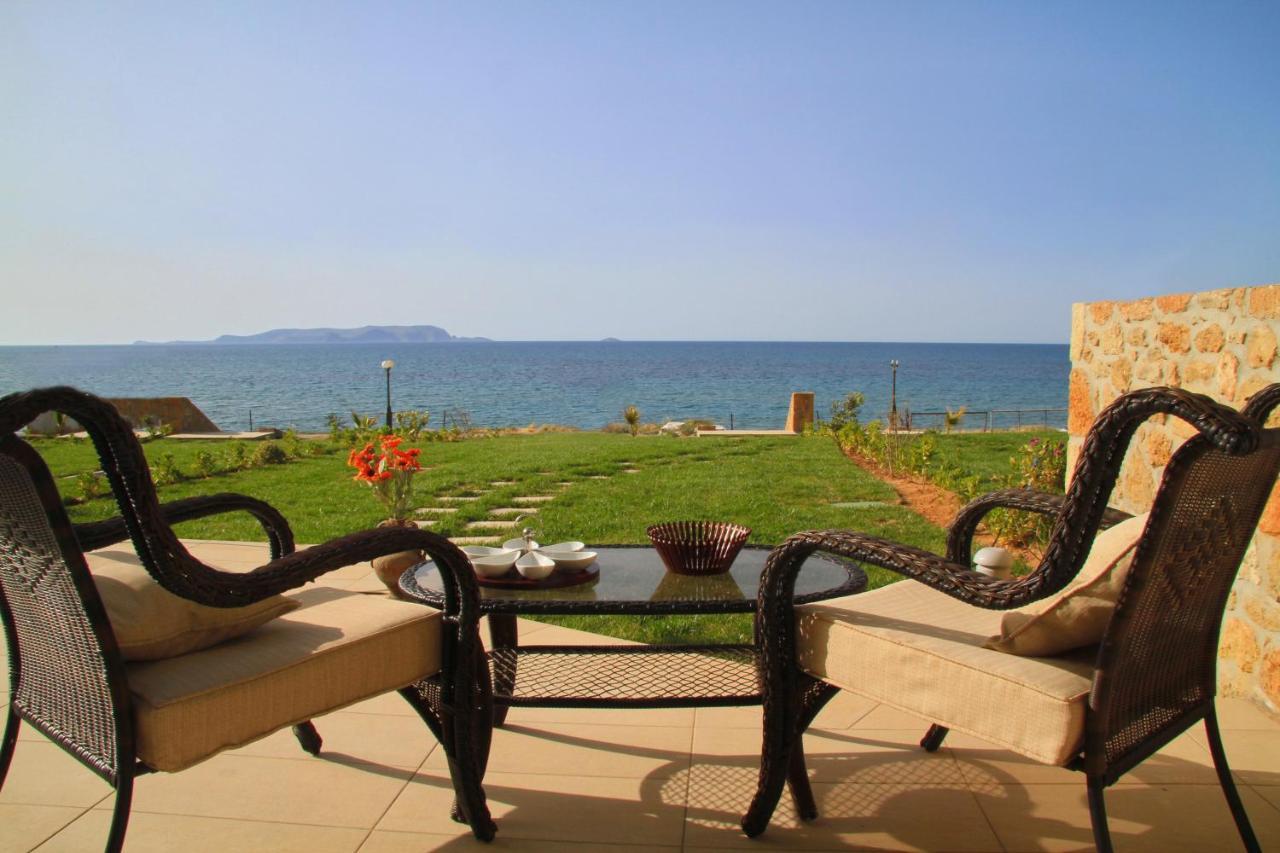 Sea View Beachfront Villa Maria Gouves Eksteriør billede